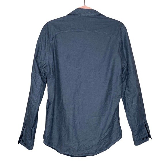 Jack Purcell Small Mens Blue Reversible Long Sleeve Collared Button Up Shirt - Picture 2 of 10